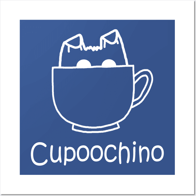 Cupoochino White  Pocket Wall Art by PelicanAndWolf